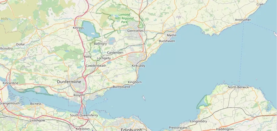 Map of the Kirkcaldy area we cover